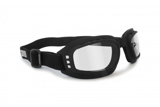 Motorcycle Goggles Antifog - Adjustable Strap - Ventilated - Bertoni Italy AF112B