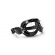 Bertoni Vintage Motorcycle Goggles with Antifog and Anticrash Squared Lenses - Matt Black Steel Rim - AF193A Motorbike Aviator Goggles by Bertoni Italy
