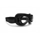 Bertoni Motorcycle Aviator Goggles for Women Men Chrome Plated Mat Black Compaq Size by Bertoni Italy AF77 (mat black)