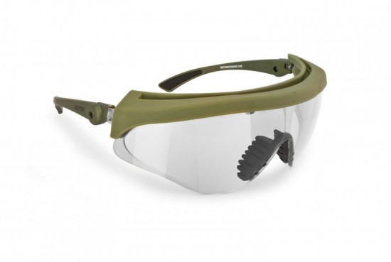 Bertoni Shooting Glasses Shatterproof and Antifog Lens - Adjustable Lens' Angle - AF869A Italy - Tactical Safety Protective Ballistic Glasses