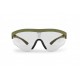 Bertoni Shooting Glasses Shatterproof and Antifog Lens - Adjustable Lens' Angle - AF869A Italy - Tactical Safety Protective Ballistic Glasses