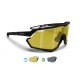Occhiali Sport Ciclismo MTB Tennis Sci Padel ALPHA 01Y Lente Fotocromatica Polarizzata Gialla Bertoni Italia