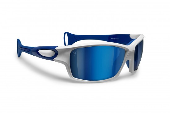 B89 Bertoni Polarized Sports Sunglasses with Hydrophobic Lens for Cycling MTB Fishing Watersports Ski Running Golf Outdoor Activities - Windproof Wraparound Glasses Italy -CA-02