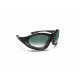 Motorcycle Goggles - Interchangeable Temples and Strap - Gradient lens by Bertoni iWear Italy FT333B