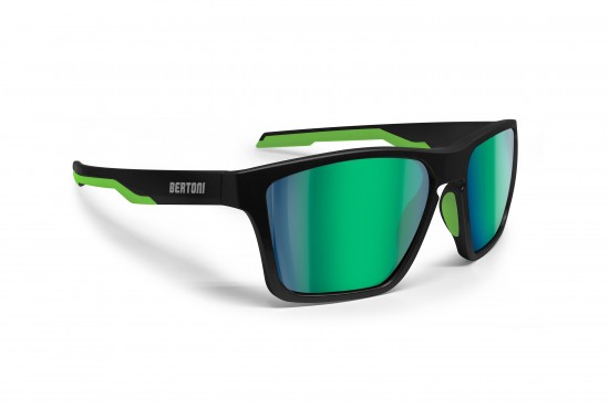 BERTONI Occhiali Sportivi Polarizzati per Uomo Donna in TR90 100% Protezione UV mod. Fulvio 04