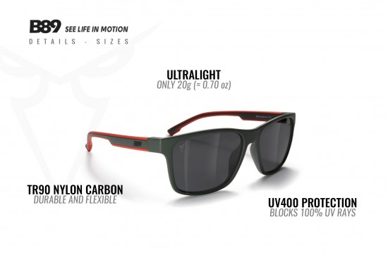 GE-01 Matte Square Sunglasses fashion B89 by BERTONI
