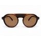 B89 LIVIGNO brown mountain sunglasses with magnetic side shields and category 3 polarized lenses