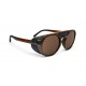 B89 LIVIGNO brown mountain sunglasses with magnetic side shields and category 3 polarized lenses