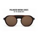 B89 LIVIGNO brown mountain sunglasses with magnetic side shields and category 3 polarized lenses