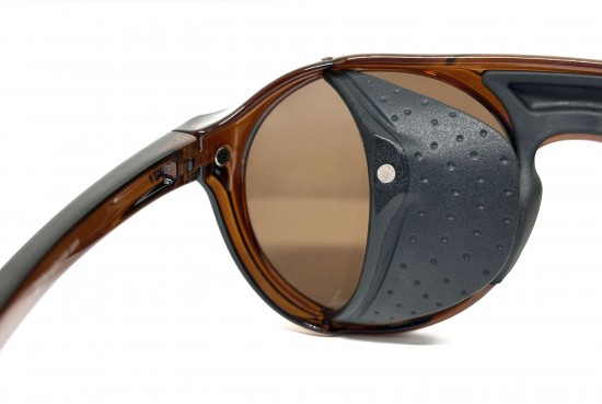 B89 LIVIGNO brown mountain sunglasses with magnetic side shields and category 3 polarized lenses