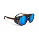 B89 LIVIGNO brown mountain sunglasses with magnetic side shields and category 3 polarized lenses