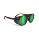 B89 LIVIGNO brown mountain sunglasses with magnetic side shields and category 3 polarized lenses