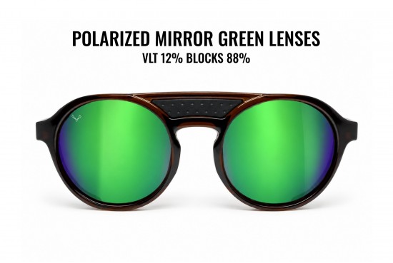 B89 LIVIGNO brown mountain sunglasses with magnetic side shields and category 3 polarized lenses