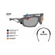 Bertoni Polarized Sports Sunglasses with Hydrophobic Lens for Cycling MTB Fishing Watersports Ski Running Golf Outdoor Activities - Windproof Wraparound Glasses Italy - P1000D