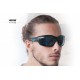 Bertoni Polarized Sports Sunglasses with Hydrophobic Lens for Cycling MTB Fishing Watersports Ski Running Golf Outdoor Activities - Windproof Wraparound Glasses Italy - P1000D