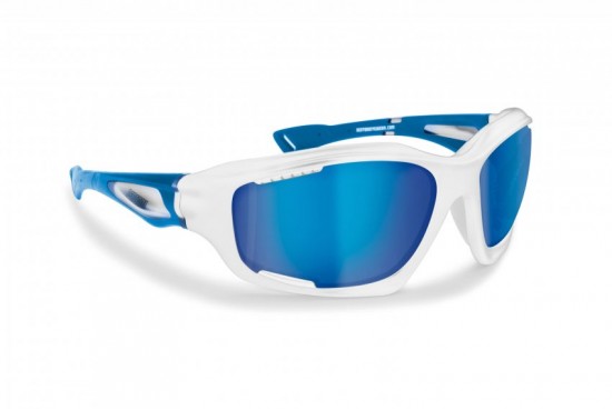 Bertoni Polarized Sports Sunglasses with Hydrophobic Lens for Cycling MTB Fishing Watersports Ski Running Golf Outdoor Activities - Windproof Wraparound Glasses Italy - P1000E