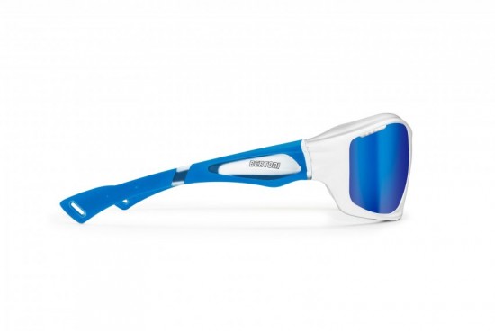 Bertoni Polarized Sports Sunglasses with Hydrophobic Lens for Cycling MTB Fishing Watersports Ski Running Golf Outdoor Activities - Windproof Wraparound Glasses Italy - P1000E