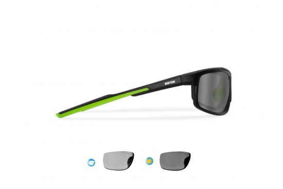 Occhiali Sport Polarizzati Fotocromatici per Ciclismo Running Pesca Nautica Golf - Naselli Regolabili P180FTM