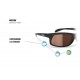 Bertoni Photochromic Polarized Sunglasses Cycling Fishing Watersports Running Ski - P545FT Italy - Sporting Wraparound Windproof Glasses