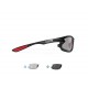 Photochromic polarized Sports Sunglasses for men women Running Cycling Fishing Golf Baseball (from Clear to Smoke) -  Windproof Wraparound Design by Bertoni Italy. P676FTC