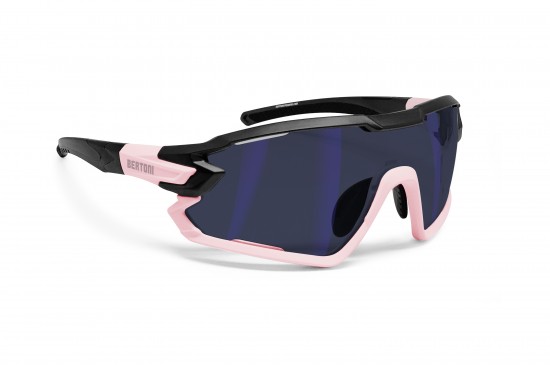 Bertoni Sport Sunglasses Cycling MTB Running Ski Golf with Optical Prescription Carrier mod. Quasar B03