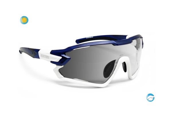Occhiali Global Vision Chicago Imbottiti Per Moto Ed Equitazione - Lenti Blu, Modello Chicago