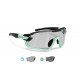  Occhiali sportivi fotocromatici polarizzati per Ciclismo Running MTB Sci Sport mod. Quasar con Clip da Vista – montatura in TR90, struttura polimerica made in Swiss estremamente leggera e resistente Bertoni QUASAR PFT03