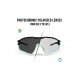  Occhiali sportivi fotocromatici polarizzati per Ciclismo Running MTB Sci Sport mod. Quasar con Clip da Vista – montatura in TR90, struttura polimerica made in Swiss estremamente leggera e resistente Bertoni QUASAR PFT03