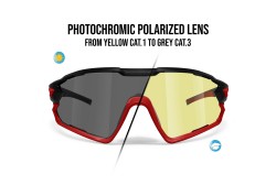 QUASAR PFTY05 Occhiali Sportivi Fotocromatici Polarizzati Gialli - OSQUASARPF